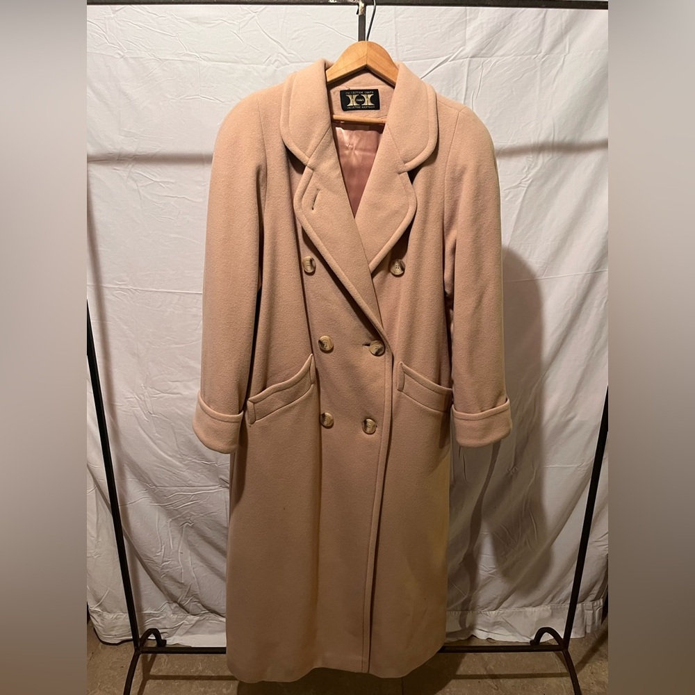 Anna Australian Lambswool Double-Breasted Tan Coat